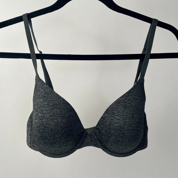 Victoria's Secret Uplift Semi Demi Bra, Charcoal Grey, Size 34C - Picture 2 of 8